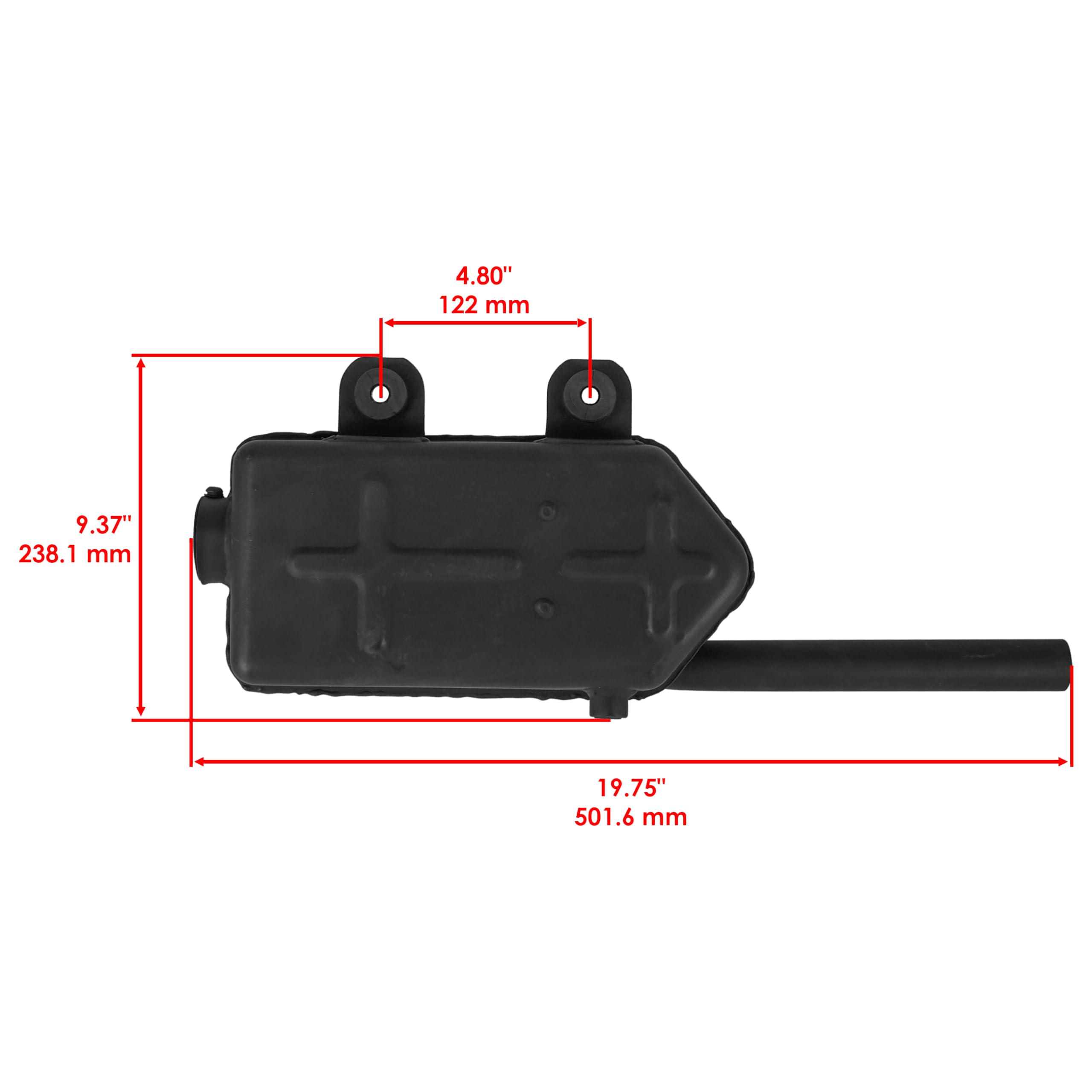 カバル　Gen2 カバル Gen2 1988-2002 Kawasaki Bayou 220 KLF220 Exhaust Muffler